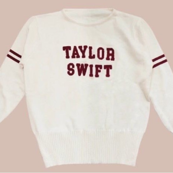 NEW Taylor Swift Knit Sweater - Red Merch - Picture 1 of 2